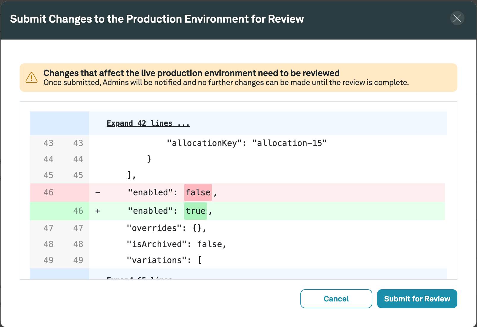 Suggest enabling flag